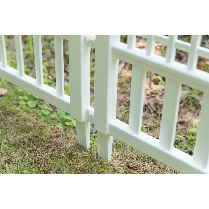 Gardenised 20'' H x 24'' W Yes Vinyl Fencing Kits & Reviews Wayfair